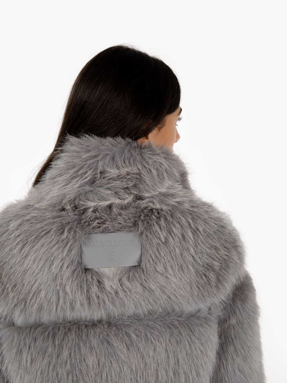 Fluffy mystery grey short jacket 