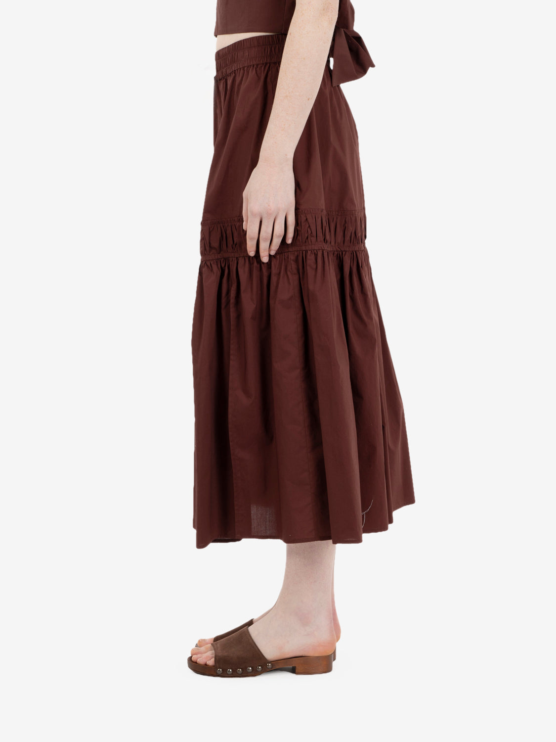 Gonna midi light cotton wood brown