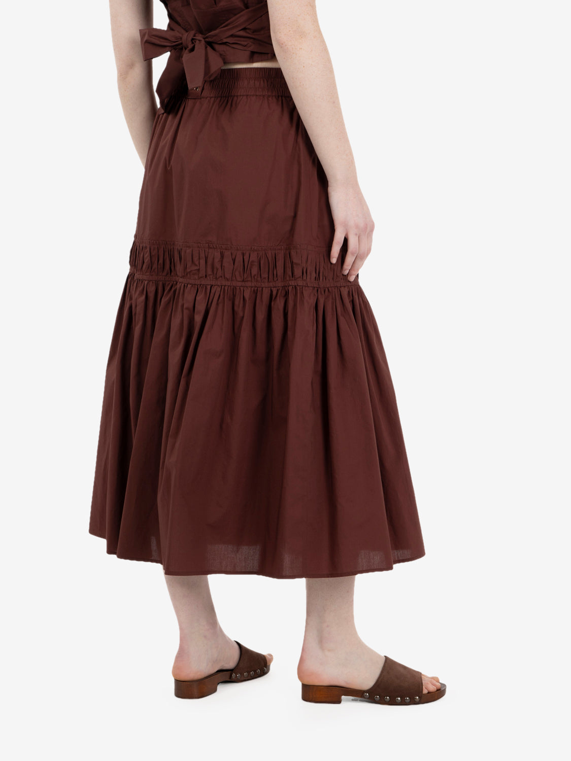 Gonna midi light cotton wood brown