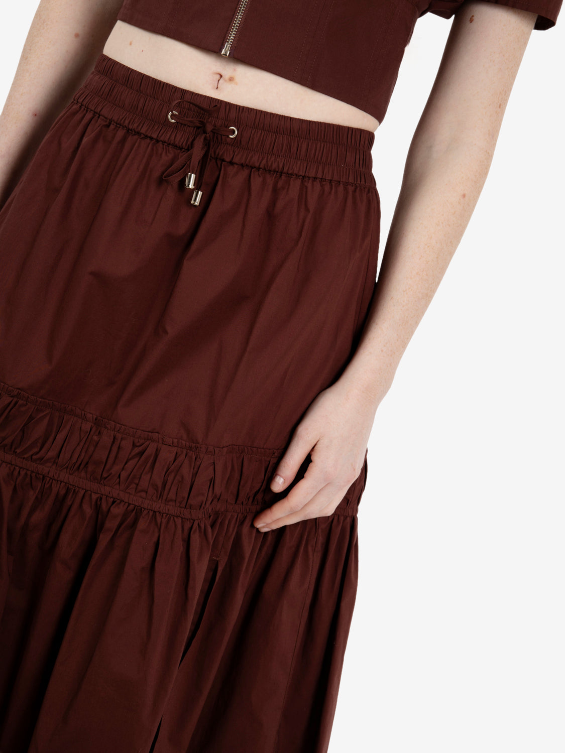 Gonna midi light cotton wood brown