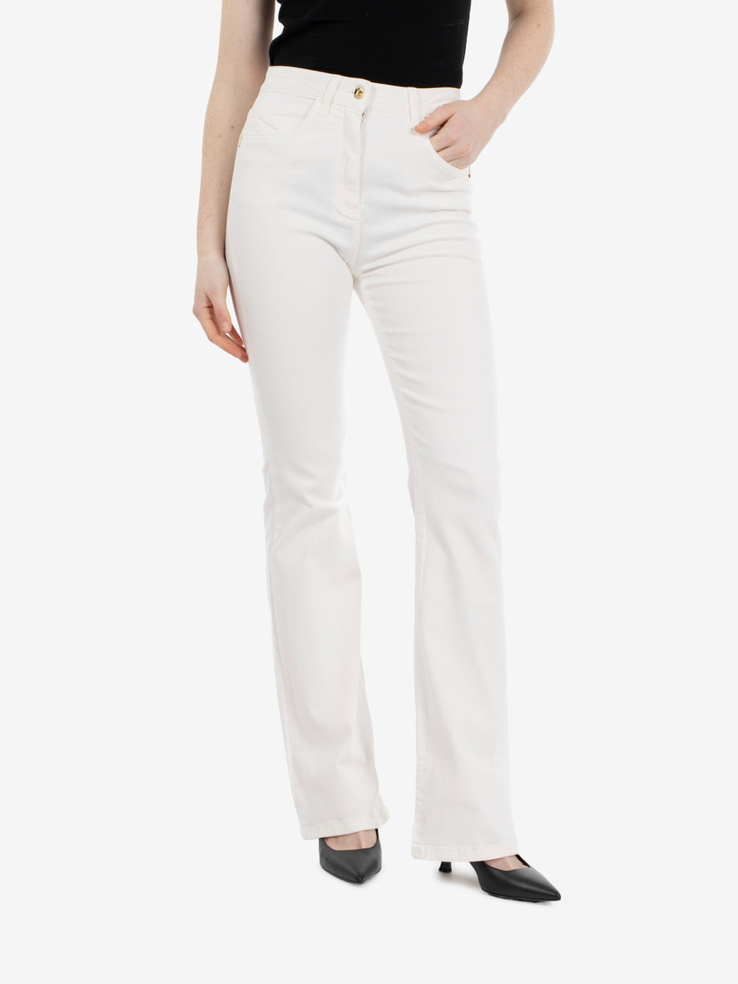Jeans flare new white