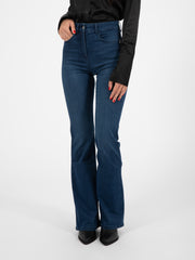 PATRIZIA PEPE - Jeans jeggings flare dark blue wash