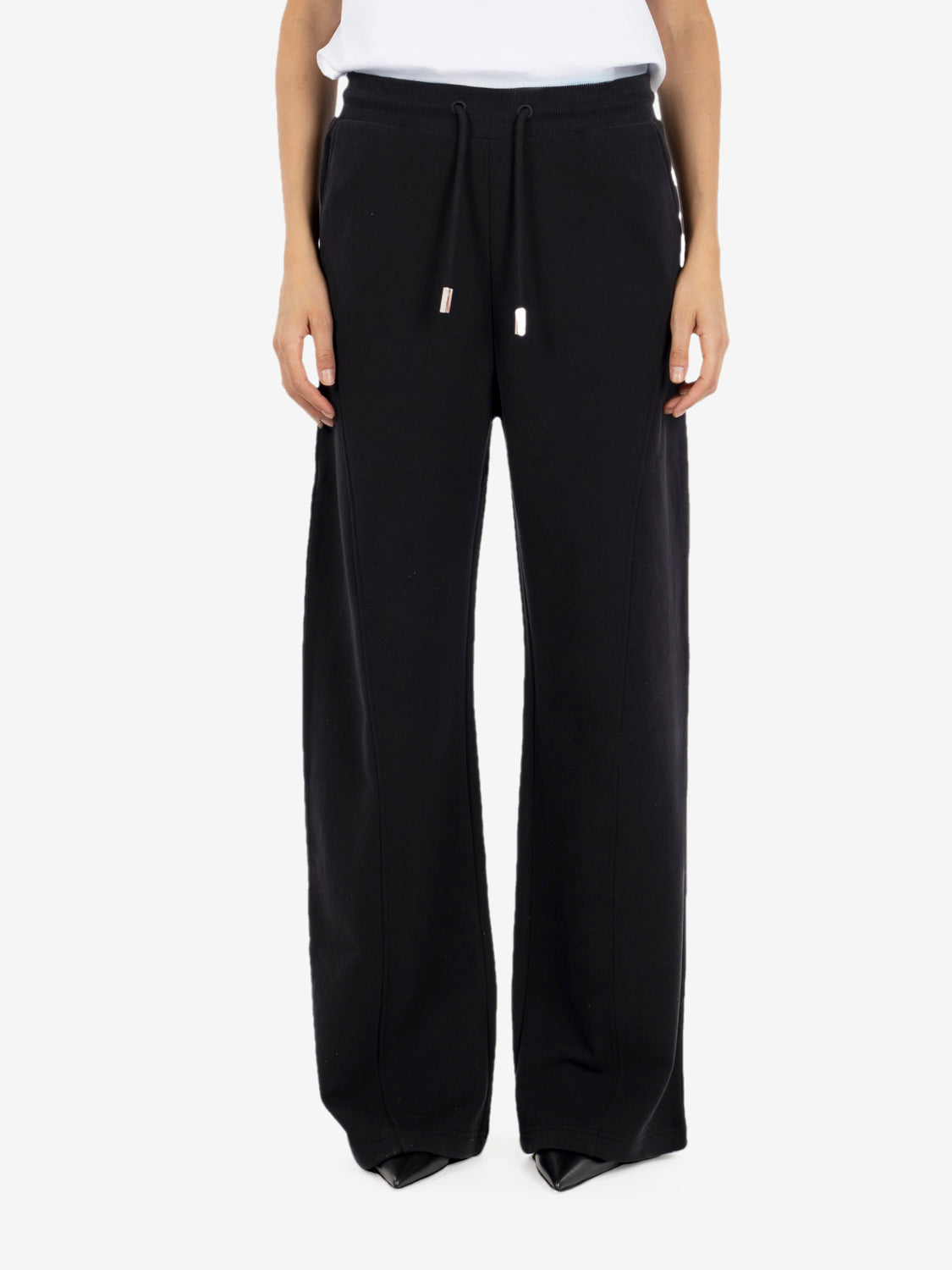 BLACK PALAZZO TROUSERS 8P0064/J079_K103