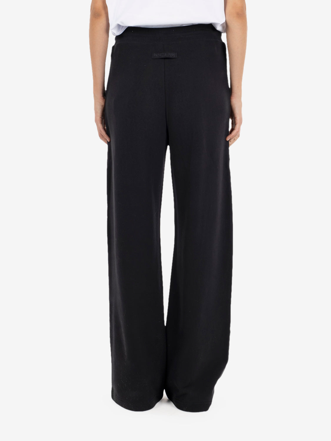 BLACK PALAZZO TROUSERS 8P0064/J079_K103