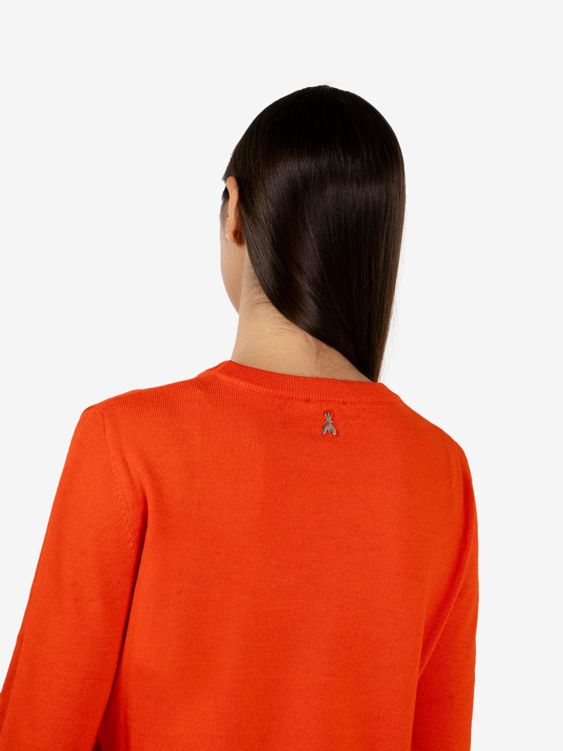 Maglia girocollo Illusion orange