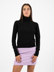 PATRIZIA PEPE - Maglia knit dolcevita nera