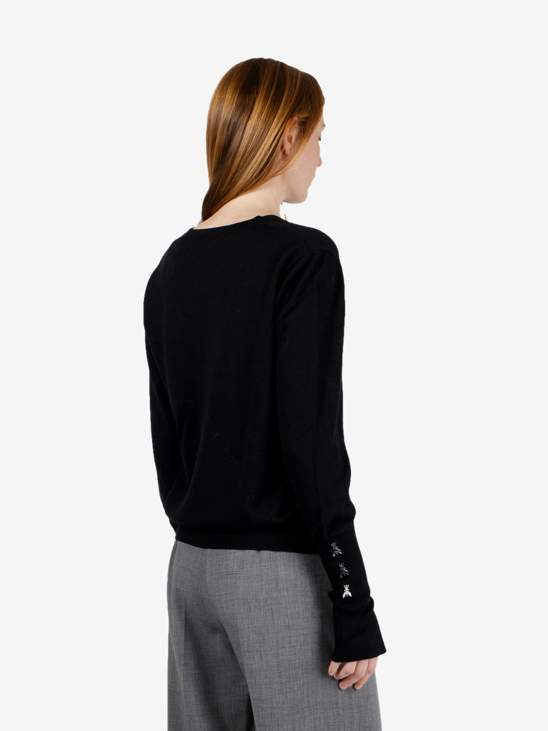 Maglia scollo V nero