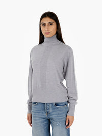 Maglione a collo alto Mistery grey