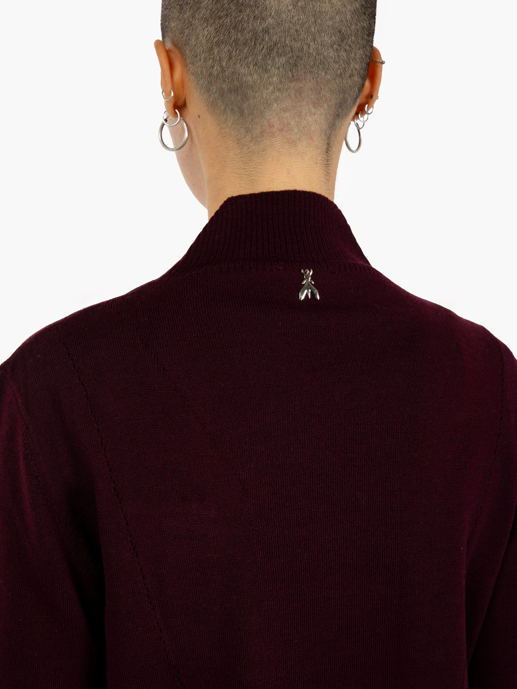 PURPLE/RED HIGH NECK SWEATER 8K0333/KM36_M536