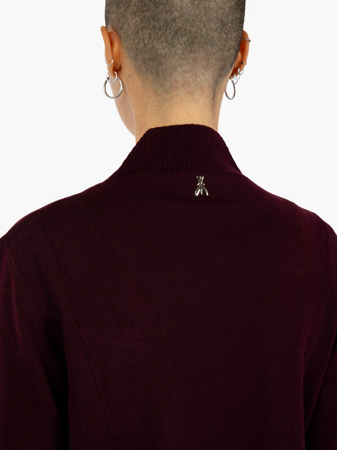 PURPLE/RED HIGH NECK SWEATER 8K0333/KM36_M536