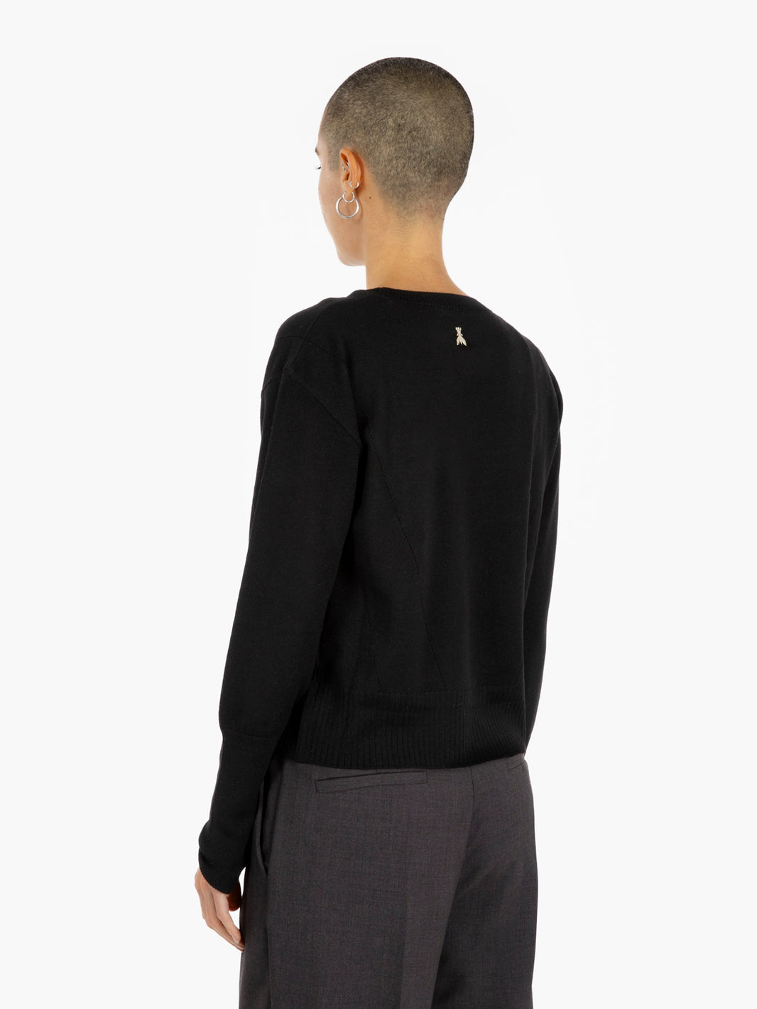 CREW NECK SWEATER BLACK 8K0334/KM36_K103