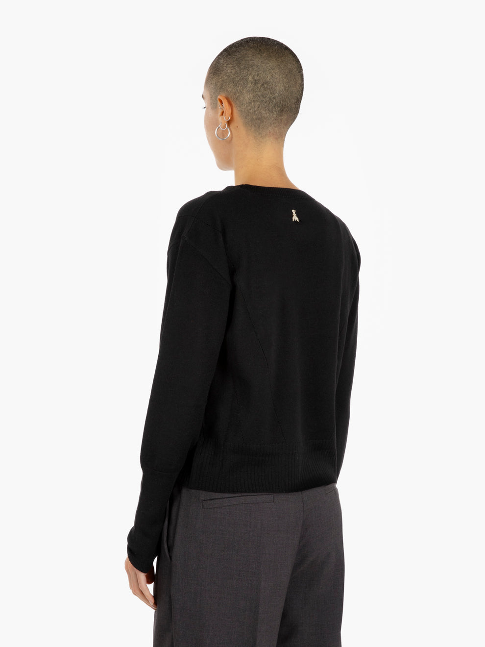 CREW NECK SWEATER BLACK 8K0334/KM36_K103