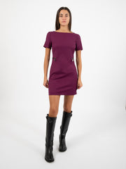 PATRIZIA PEPE - Mini abito futuristic purple