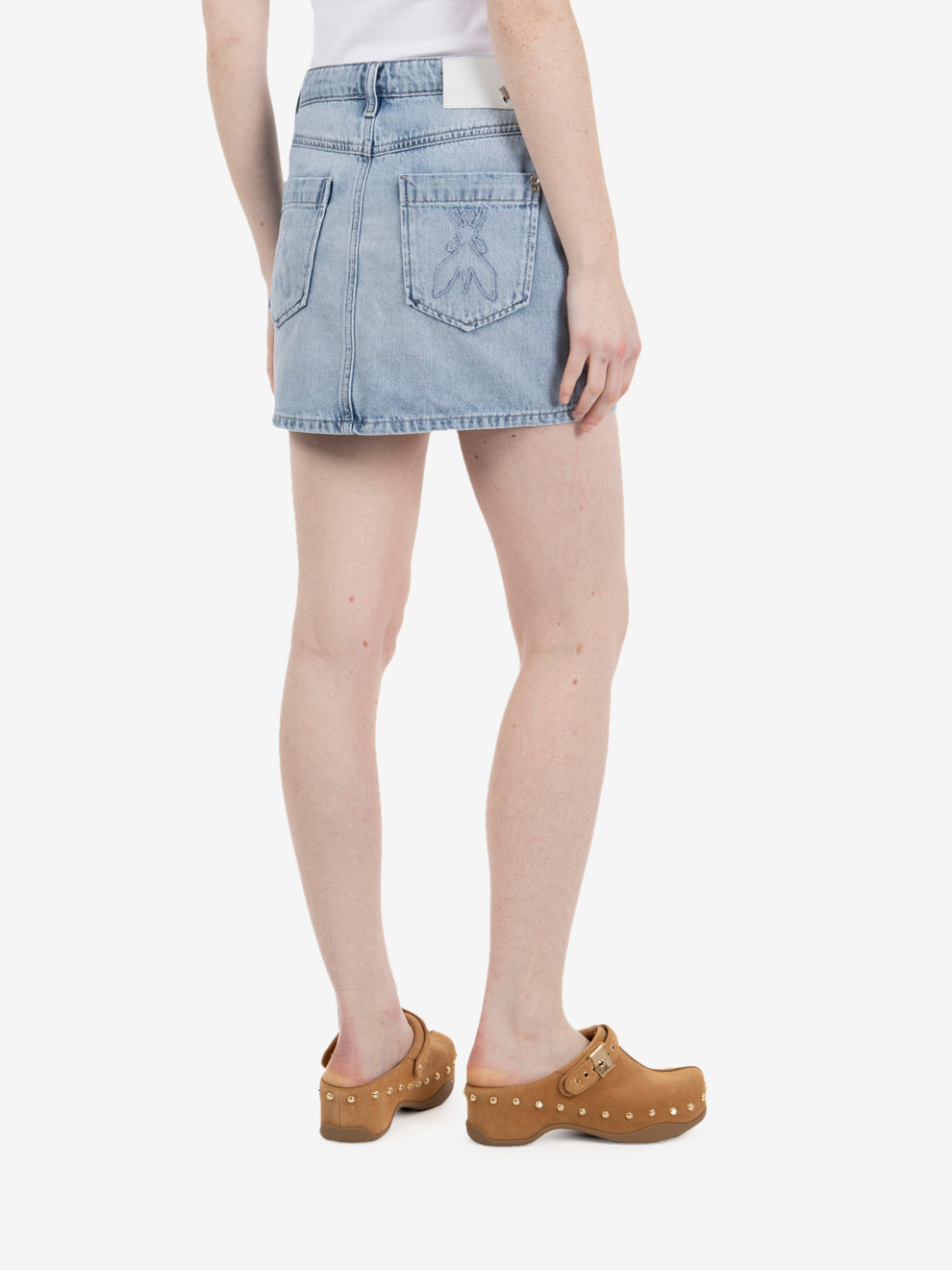 Minigonna in jeans summer blue wash