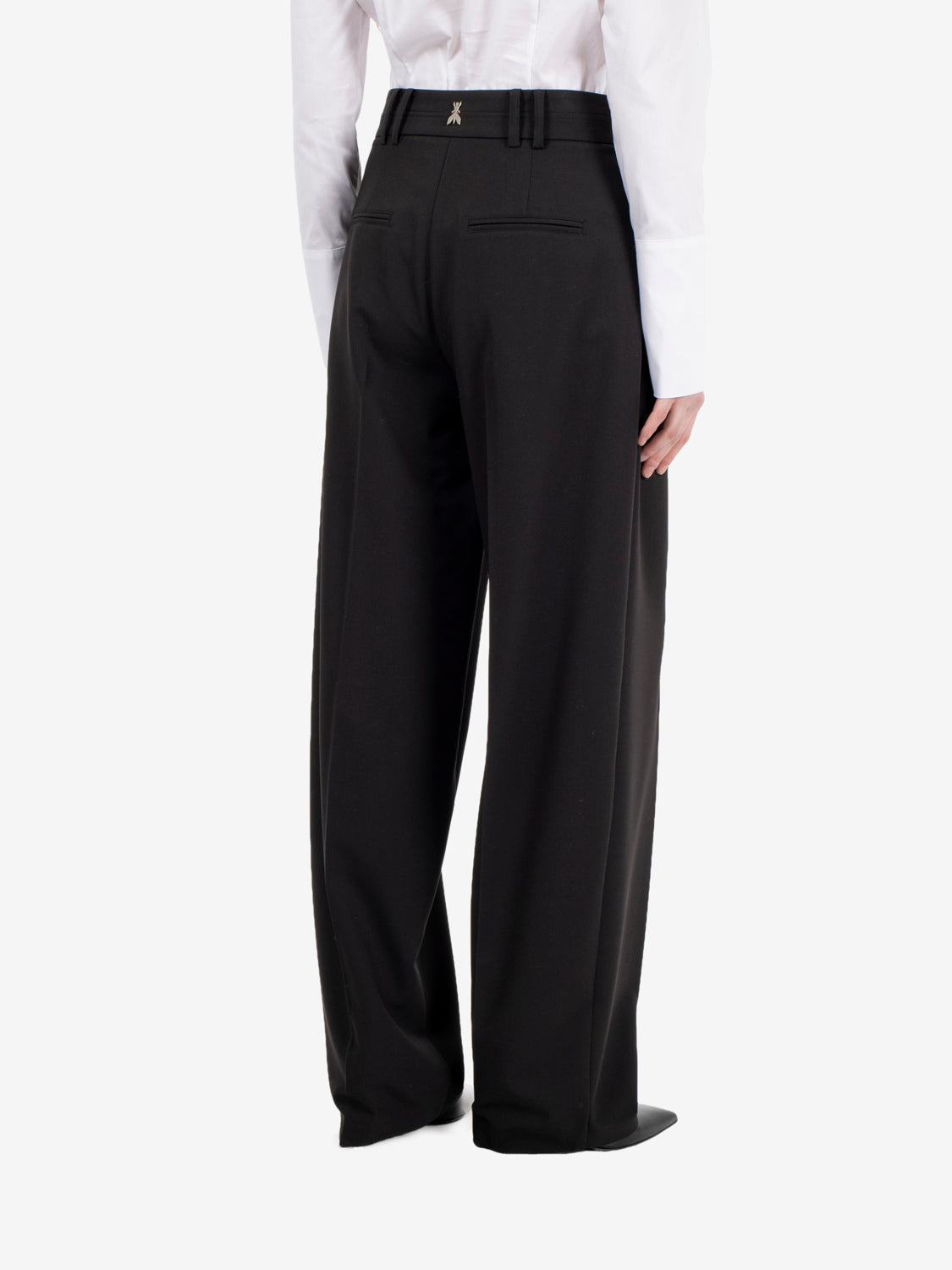 Pantalone doppia pinces nero