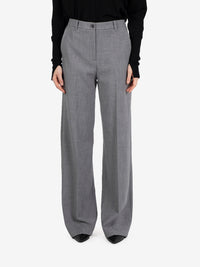 Pantalone palazzo gray melange