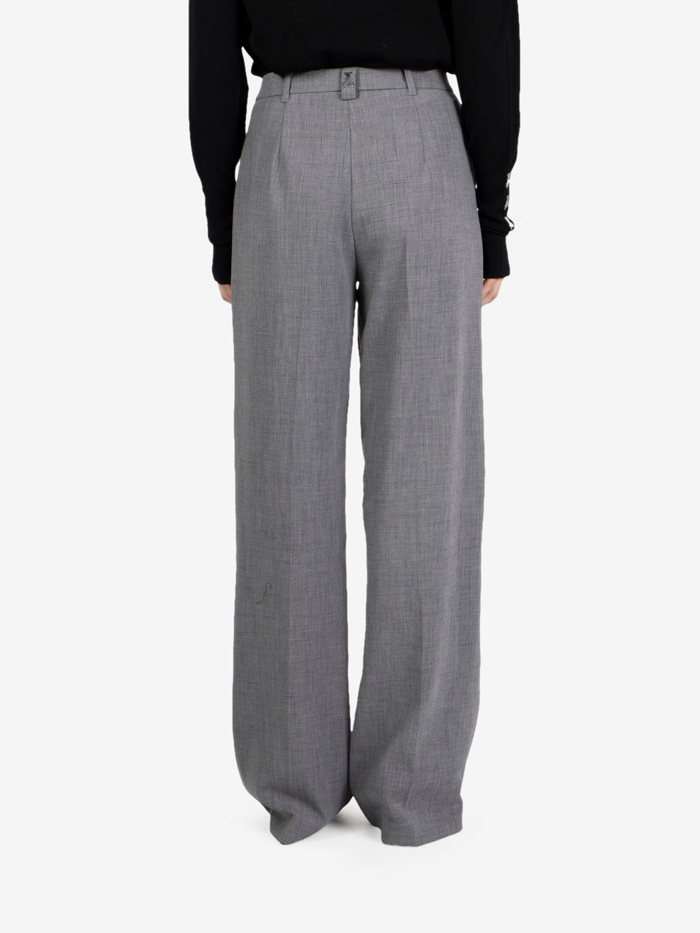 Pantalone palazzo gray melange