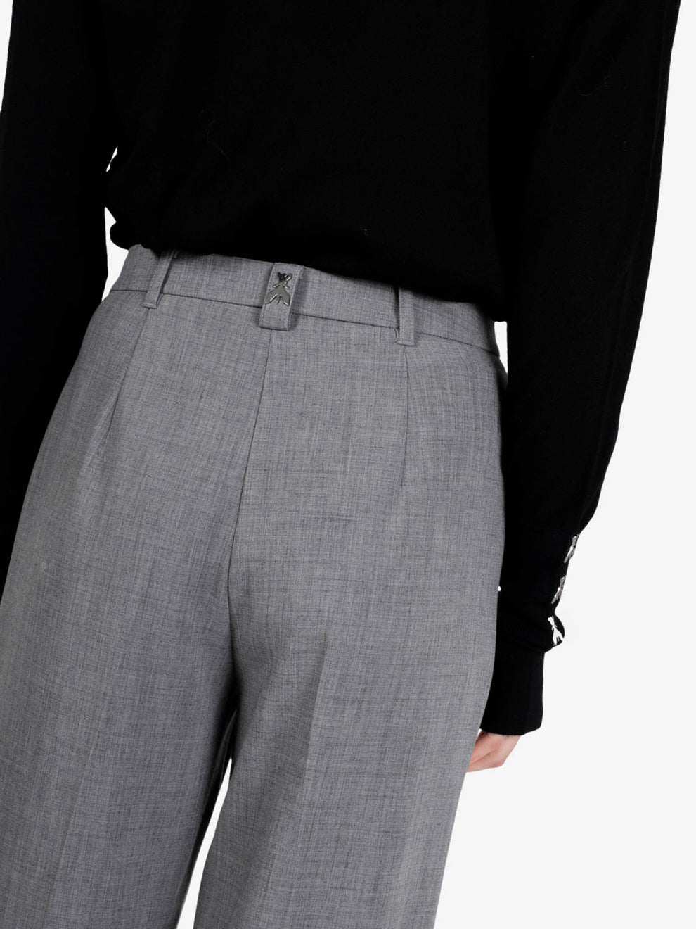 Pantalone palazzo gray melange