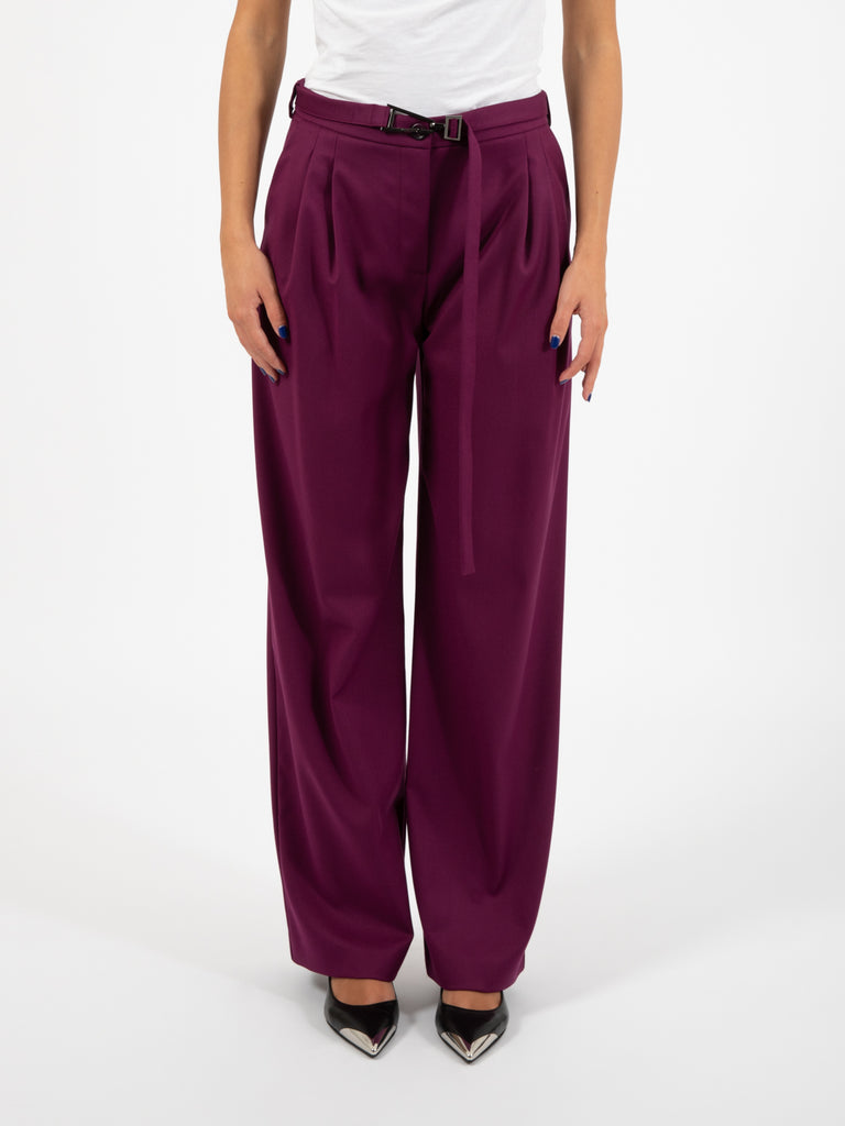 PATRIZIA PEPE - Pantaloni a palazzo futuristic purple