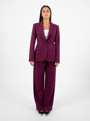 PATRIZIA PEPE - Pantaloni a palazzo futuristic purple