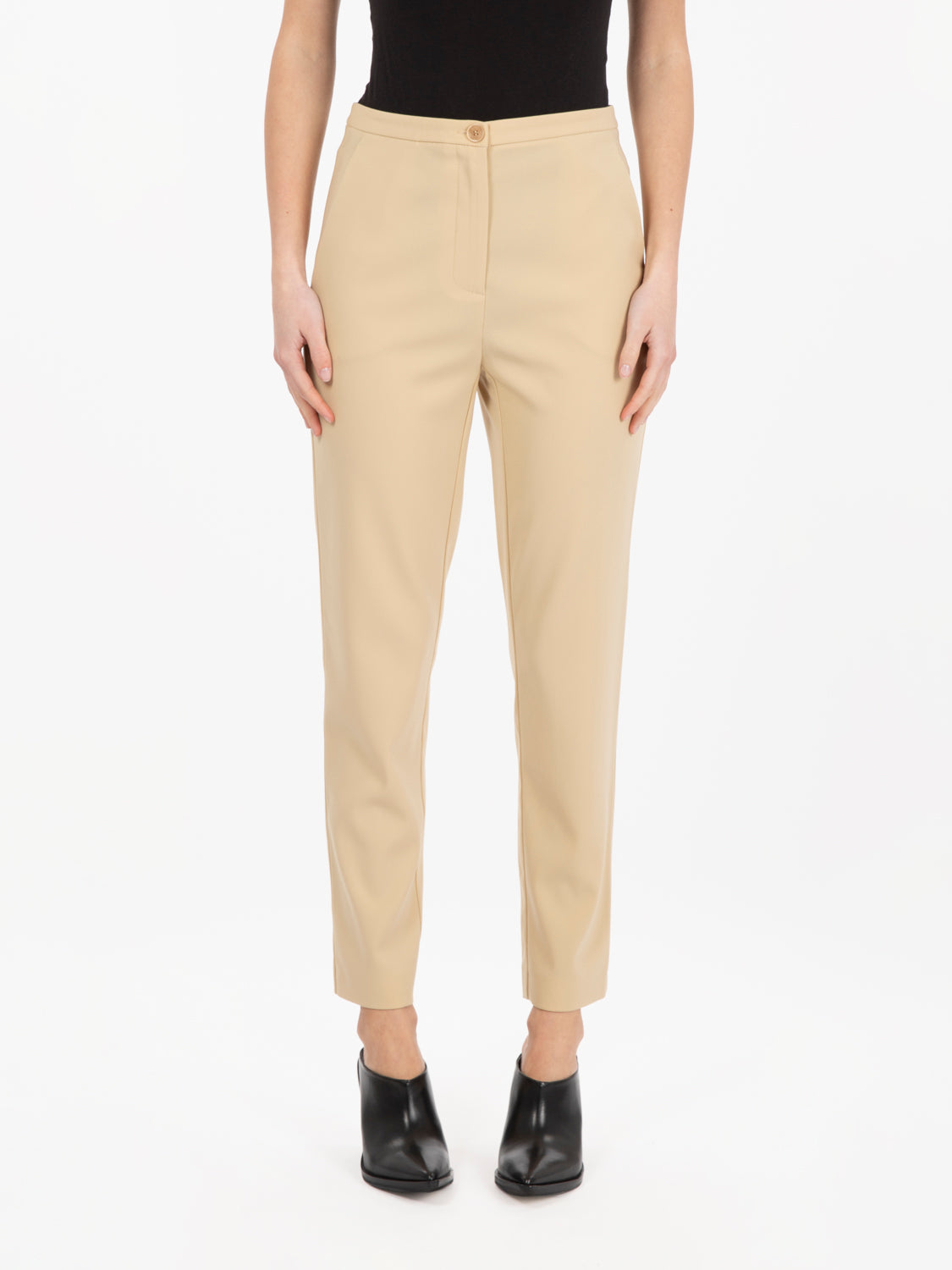 Pantaloni a sigaretta Essential beige