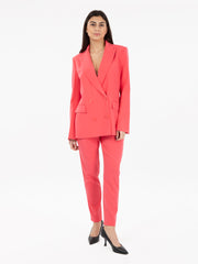 PATRIZIA PEPE - Blazer doppiopetto Essential fuxia