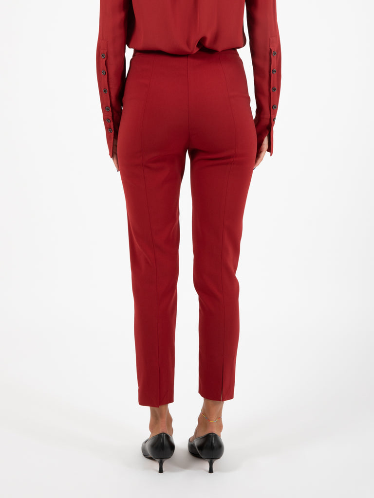 PATRIZIA PEPE - Pantaloni a sigaretta Essential martian red