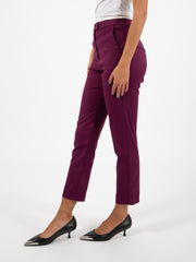 PATRIZIA PEPE - Pantaloni a sigaretta futuristic purple
