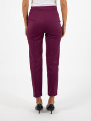 PATRIZIA PEPE - Pantaloni a sigaretta futuristic purple