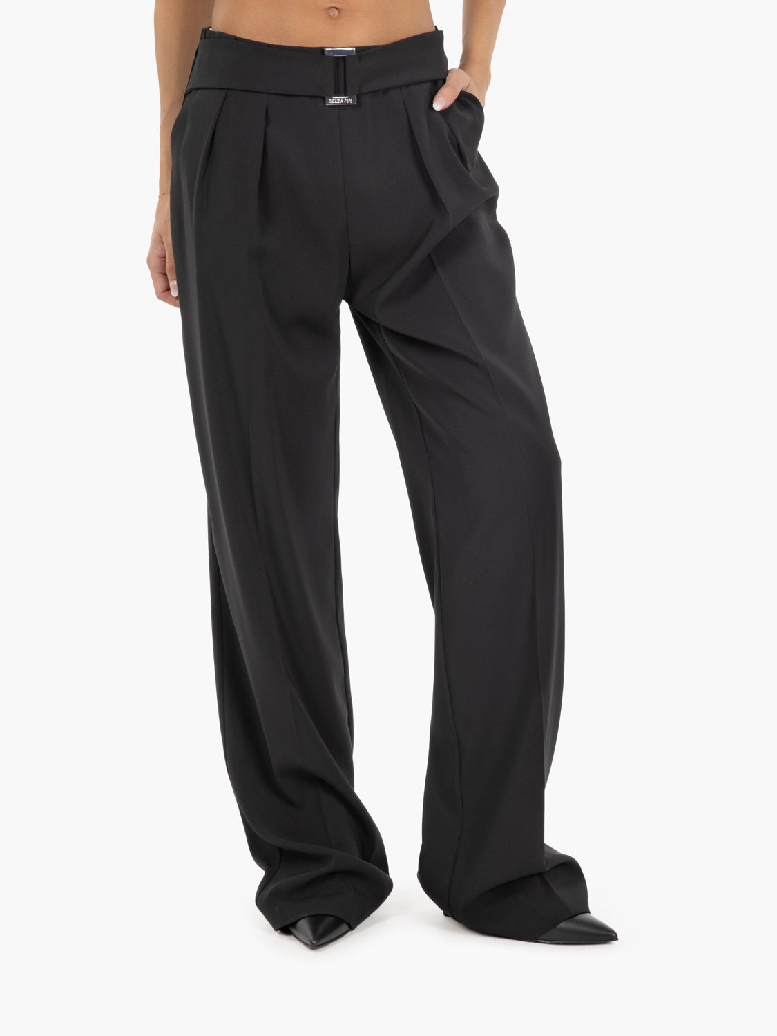 BLACK PLEATED TROUSERS 8P0770/A6F5_K103