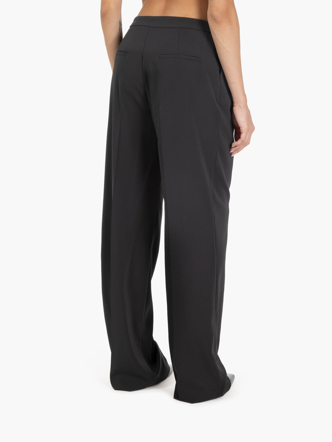 BLACK PLEATED TROUSERS 8P0770/A6F5_K103