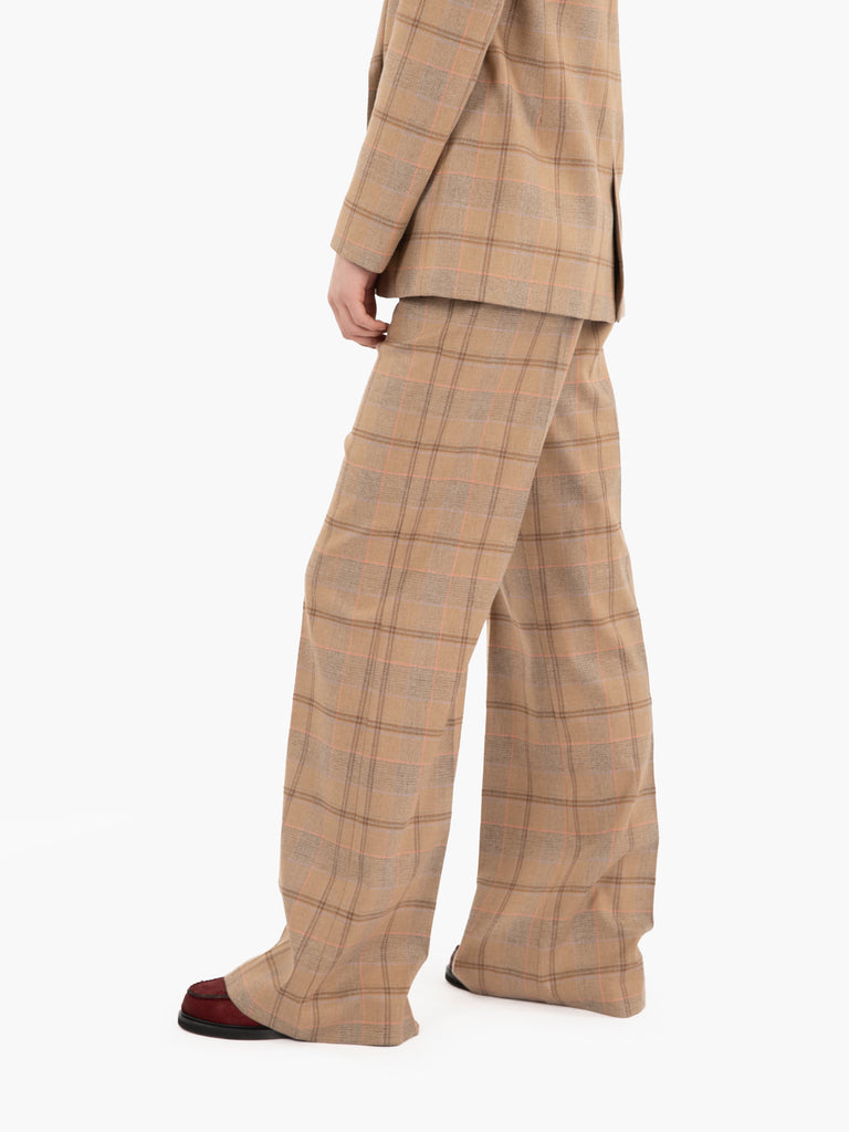 PATRIZIA PEPE - Pantaloni Odissey brown check