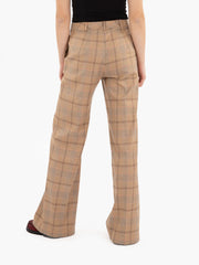 PATRIZIA PEPE - Pantaloni Odissey brown check