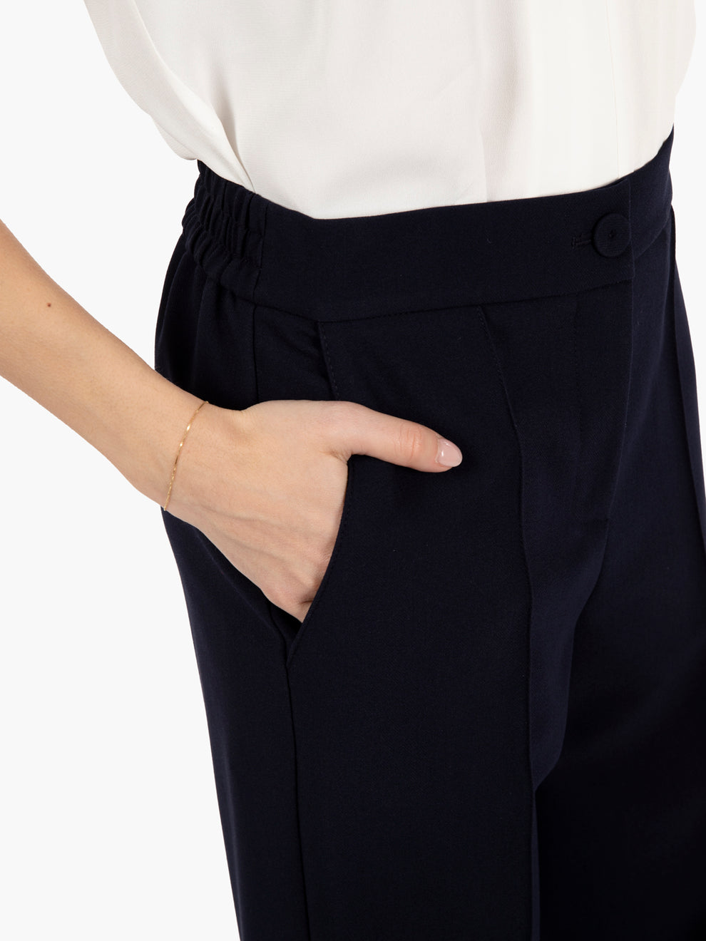 Pantaloni palazzo navy