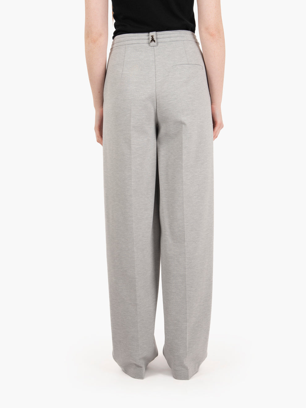 Grey cloth stitch trousers