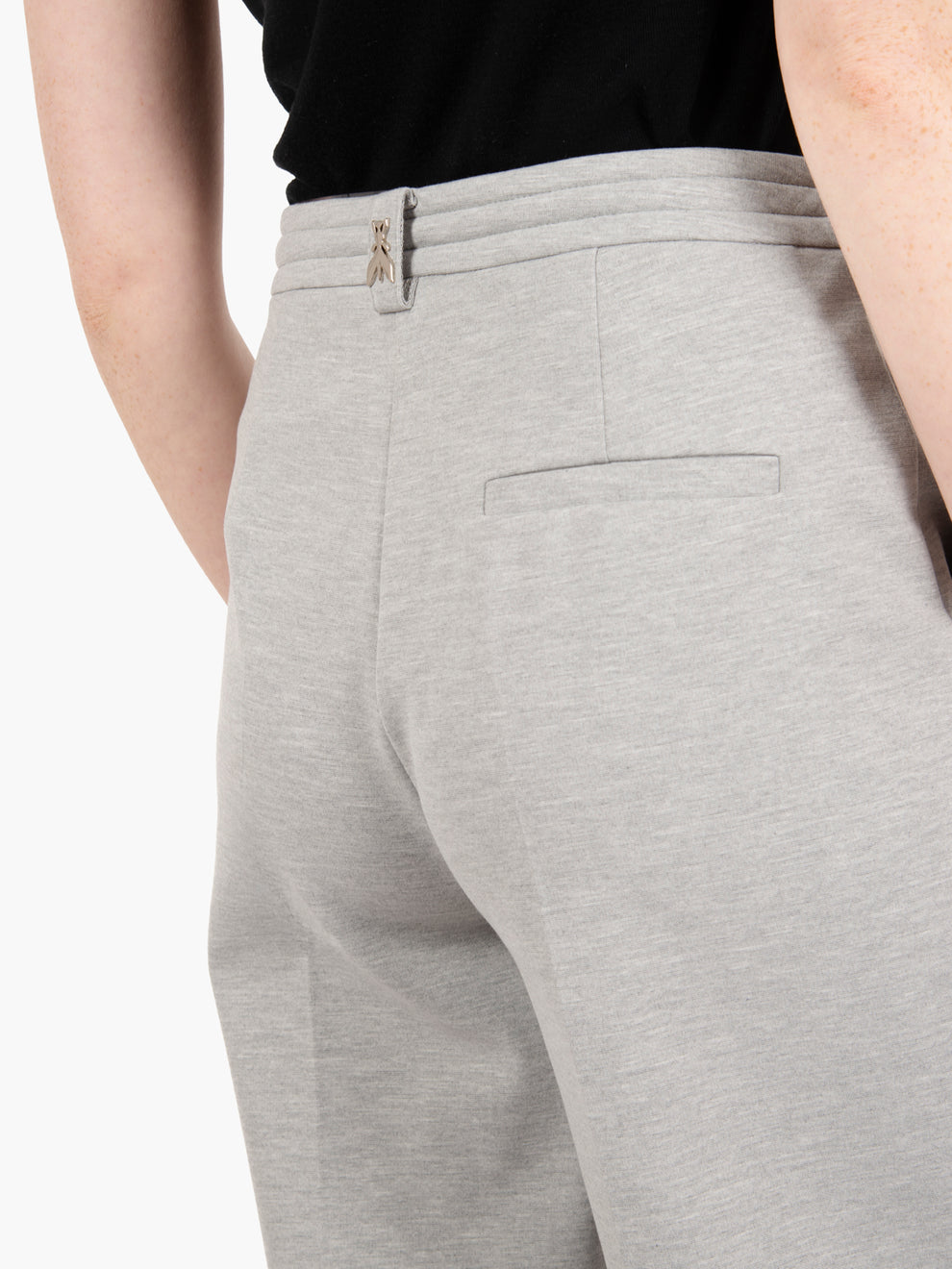 Grey cloth stitch trousers