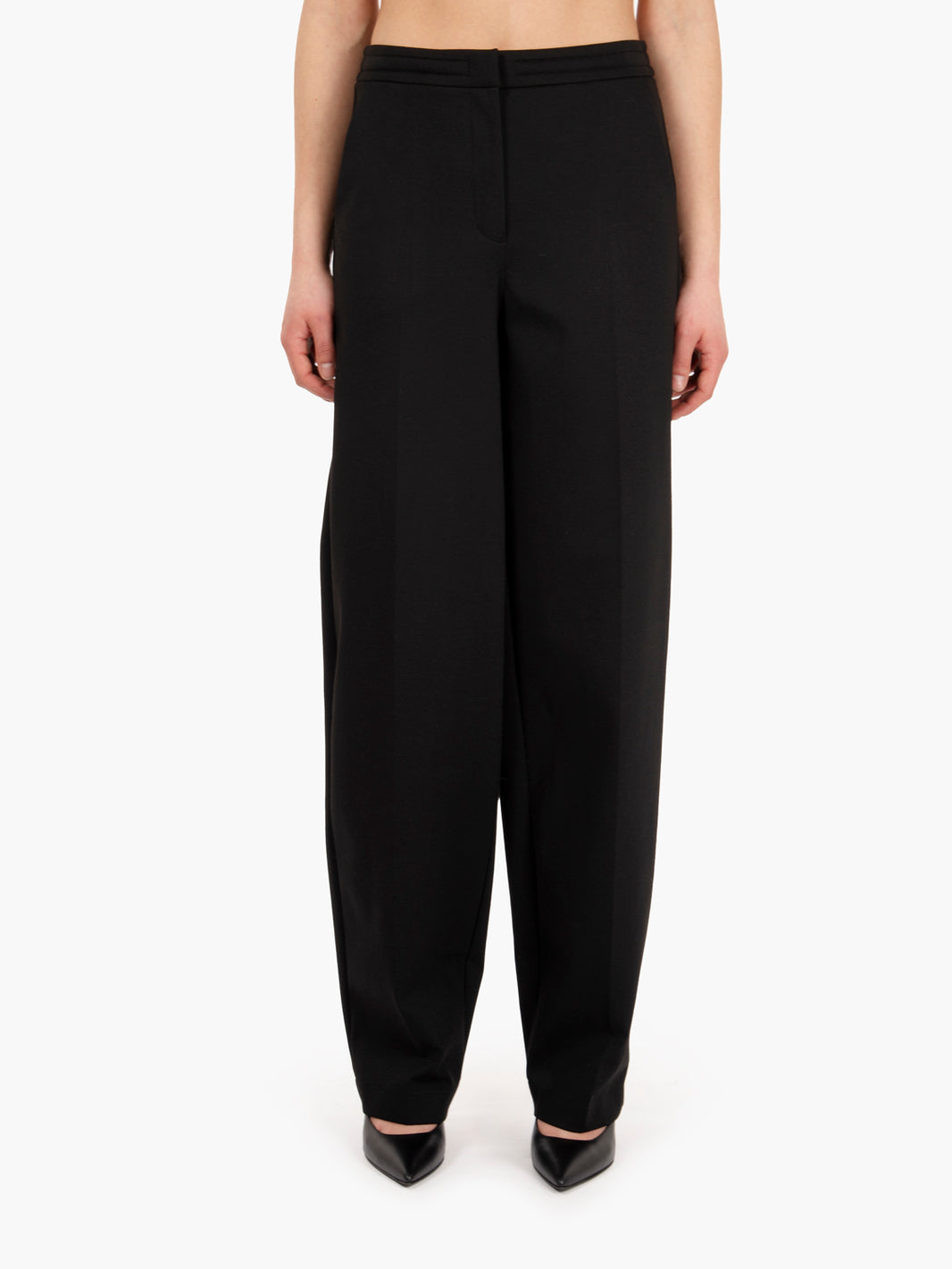 Black cloth stitch trousers