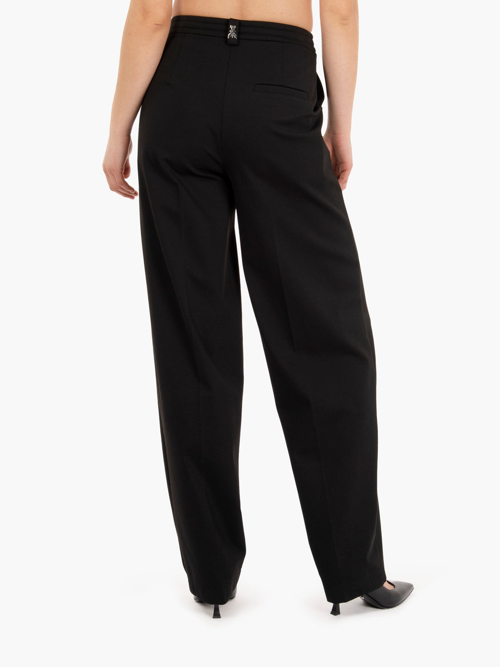 Black cloth stitch trousers