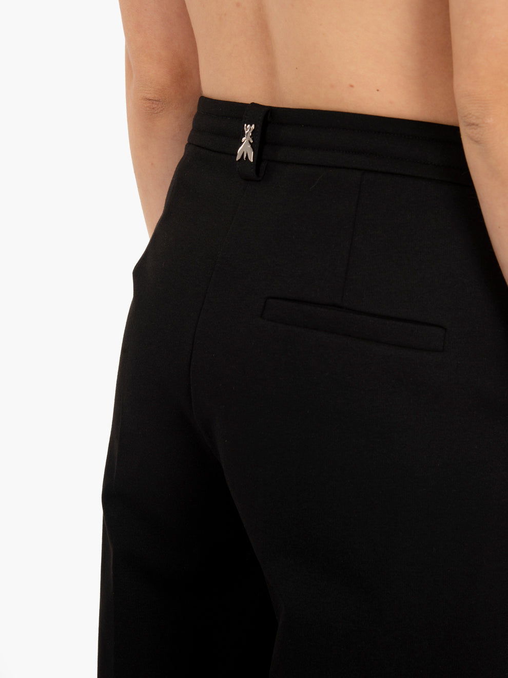 Black cloth stitch trousers