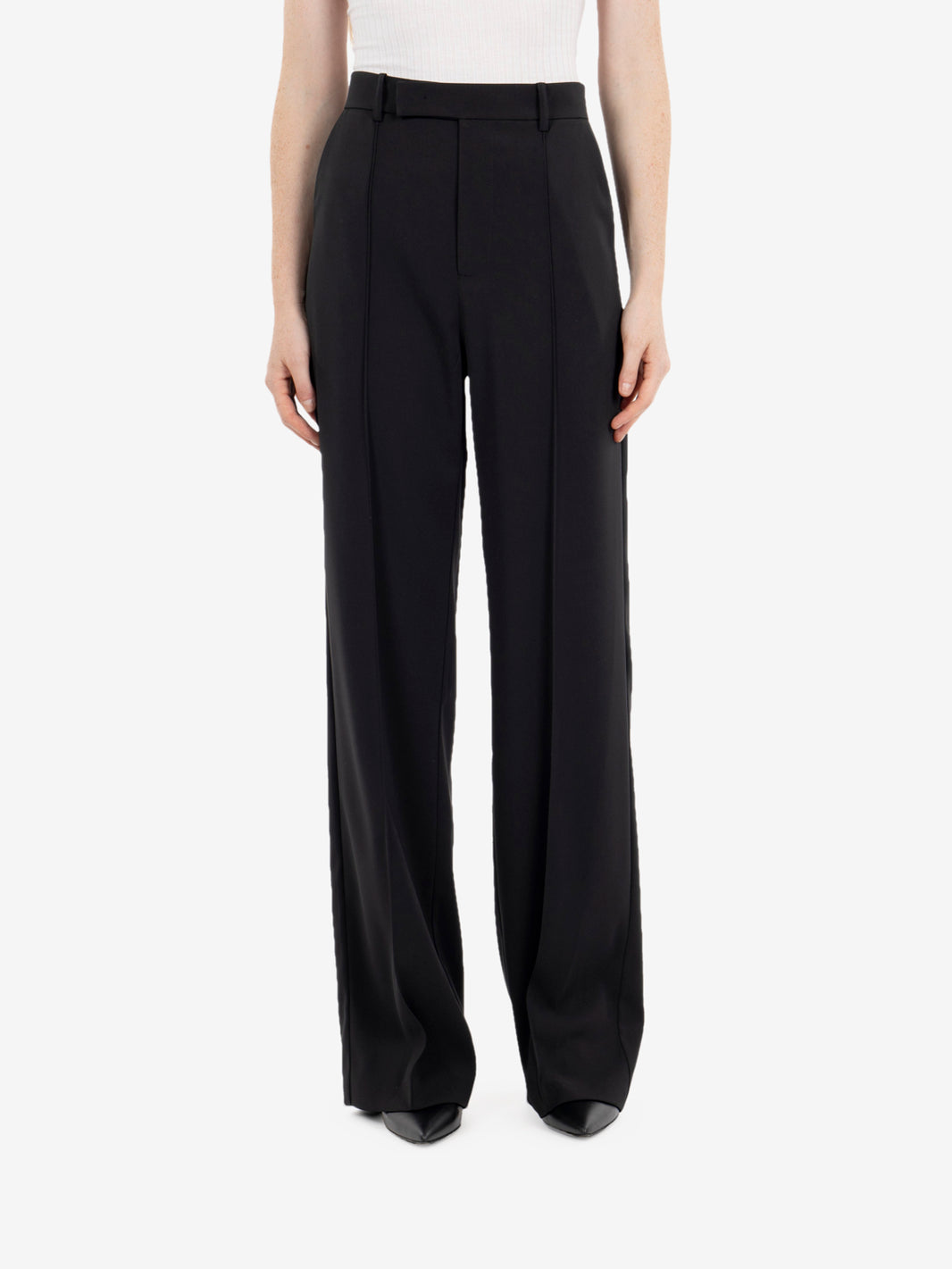 Pantaloni sartoriali wide leg neri