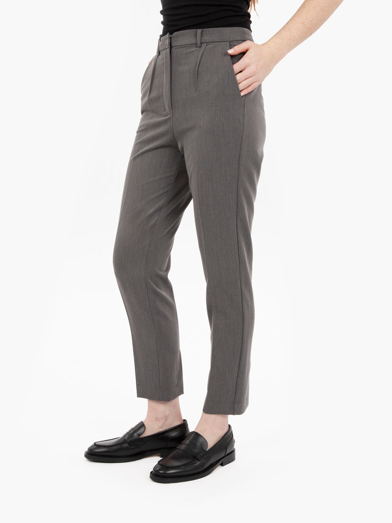 PATRIZIA PEPE - Pantaloni sigaretta gray melange