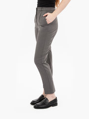 PATRIZIA PEPE - Pantaloni sigaretta gray melange