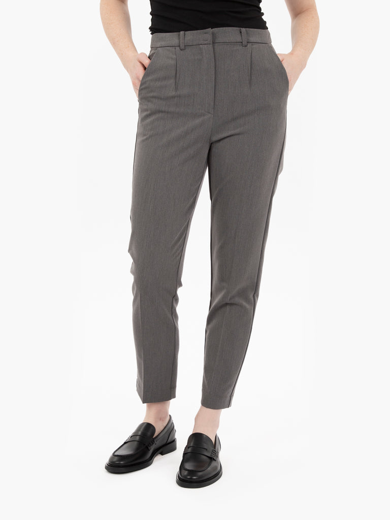 PATRIZIA PEPE - Pantaloni sigaretta gray melange