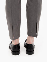 PATRIZIA PEPE - Pantaloni sigaretta gray melange