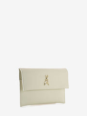 PATRIZIA PEPE - Pochette con logo fly off white