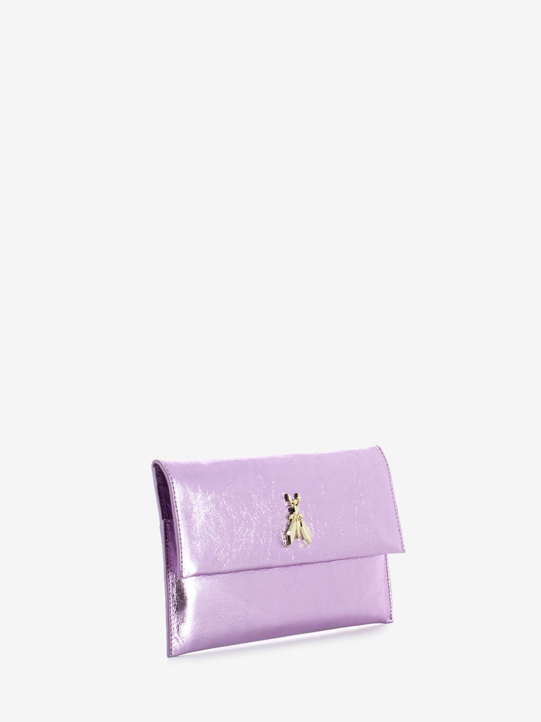 PATRIZIA PEPE - Pochette in pelle lilac