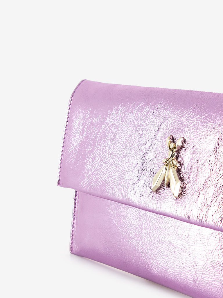 PATRIZIA PEPE - Pochette in pelle lilac