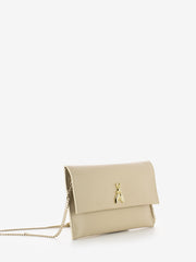 PATRIZIA PEPE - Pochette in pelle ocean sand