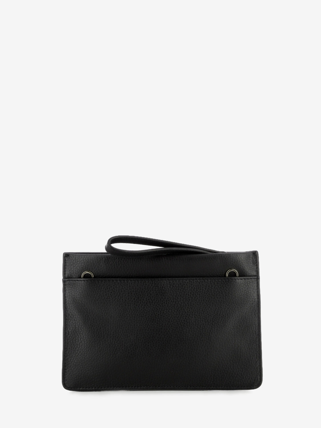 Pochette in similpelle nera