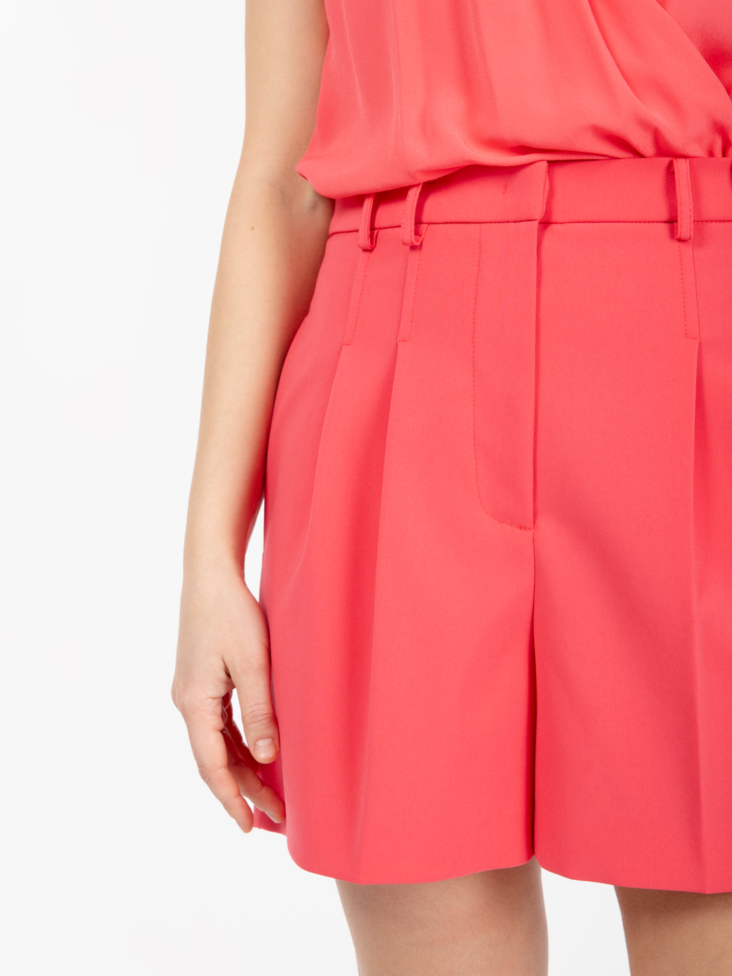 Short in crêpe Essential fuxia
